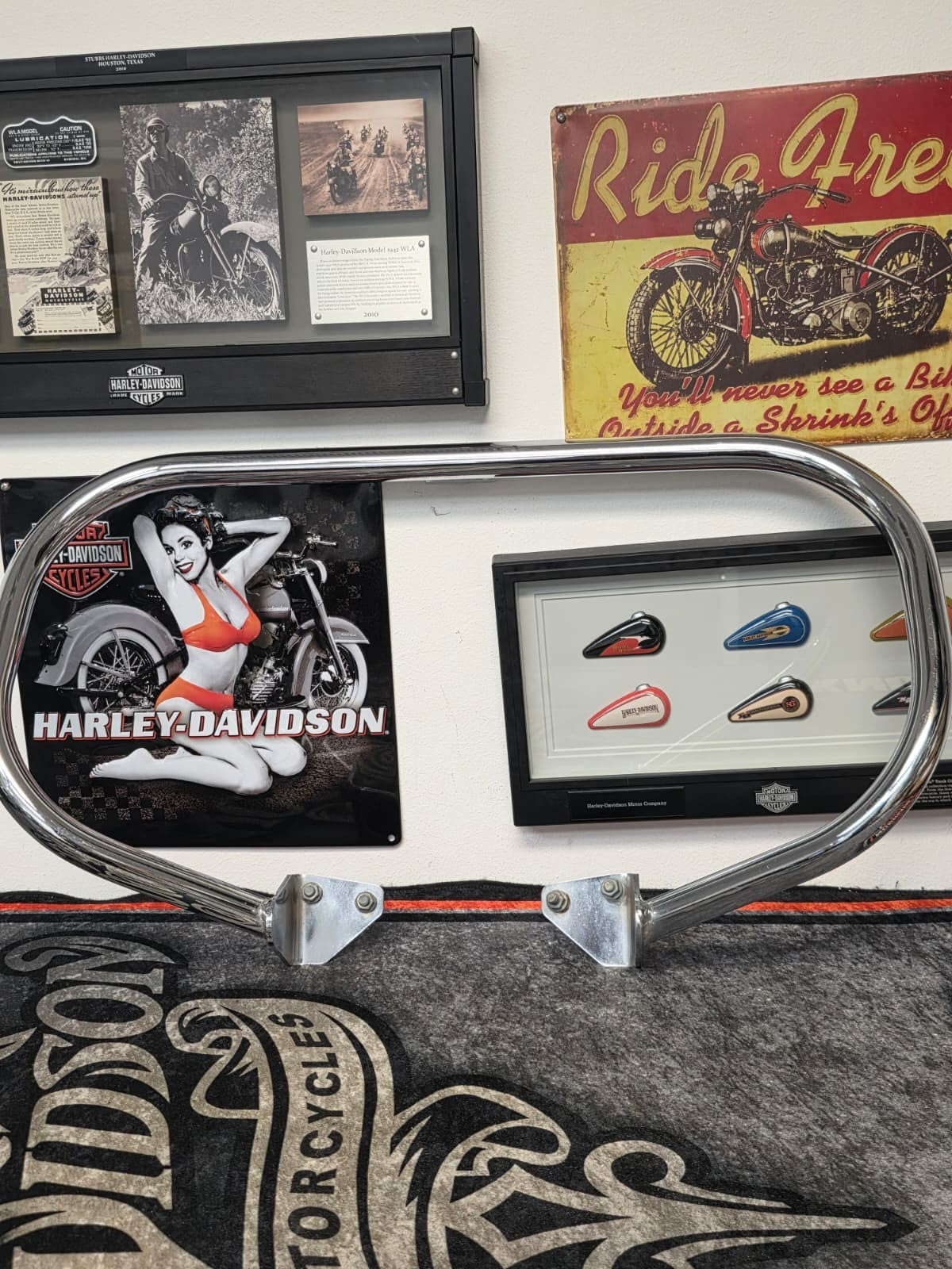 2006 - 2017 GENUINE HARLEY DAVIDSON DYNA ENGINE GUARD CHROME FXD FXDL FXDWG OEM