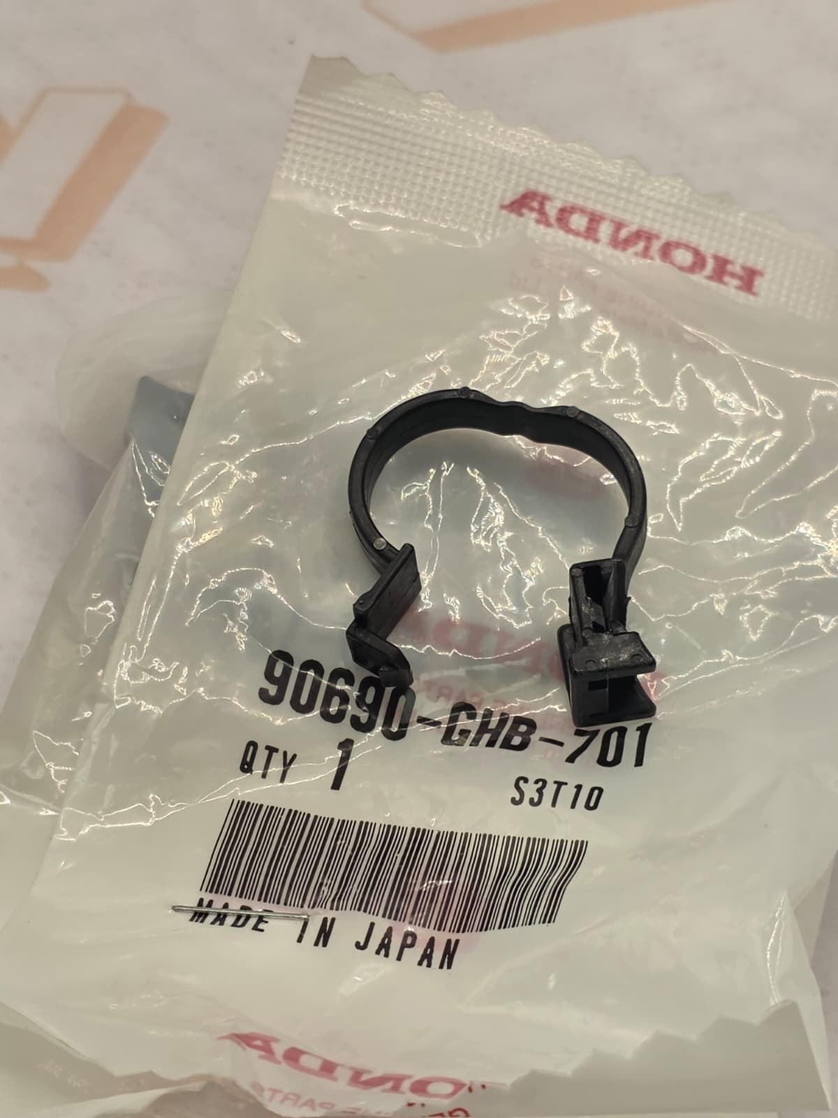 Honda 90690-GHB-701 Clip, Cable New Genuine