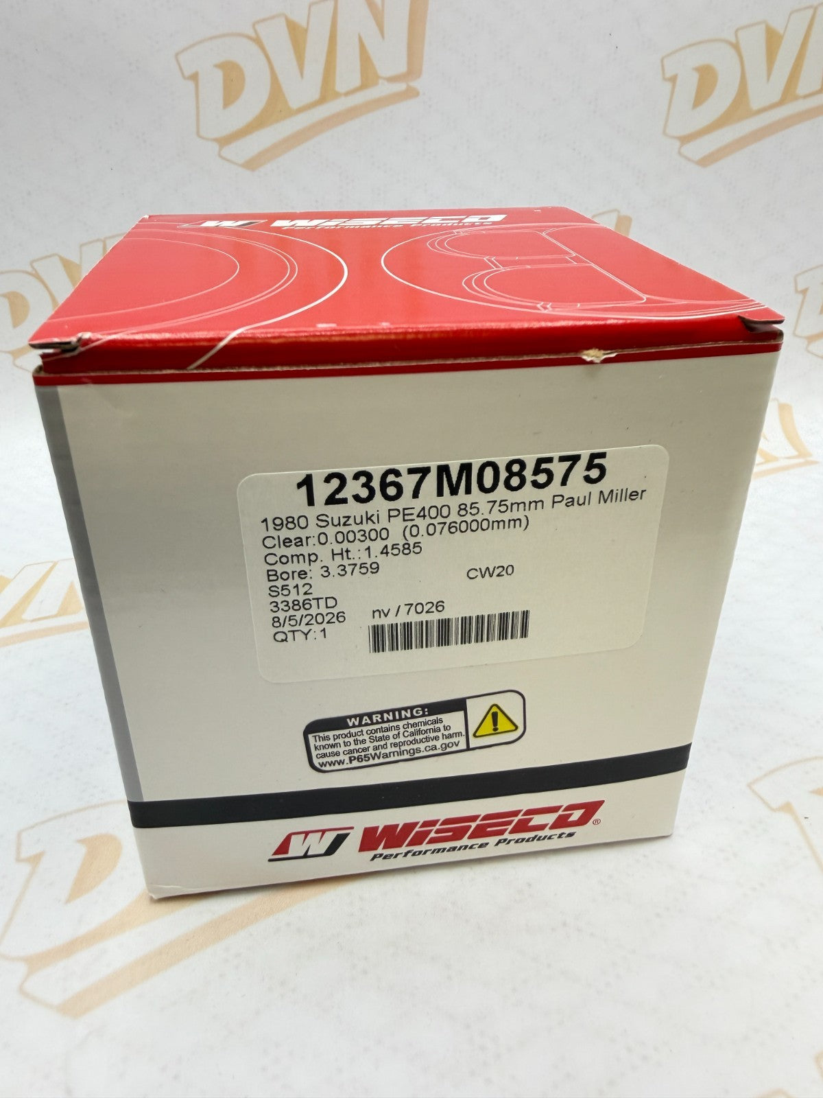 Suzuki PE400 1980 Wiseco piston and ring set  85.75 mm