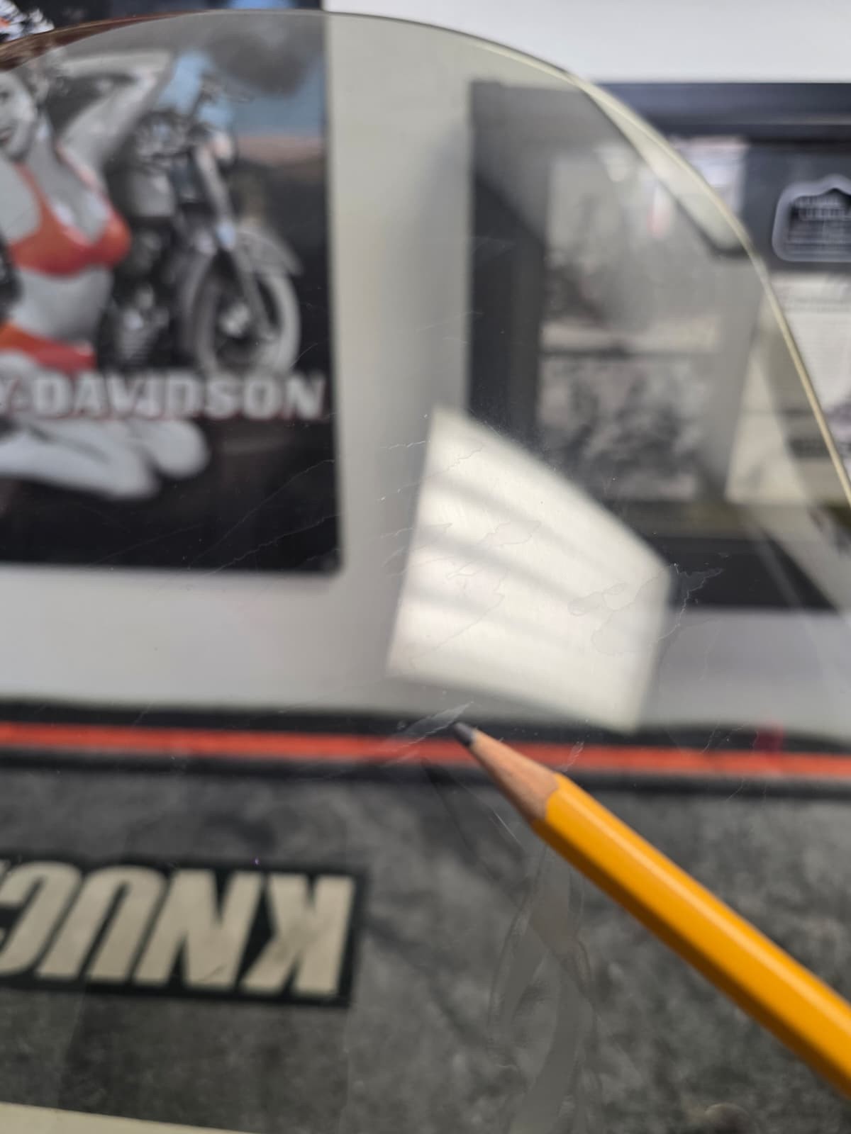 Clear Motorcycle Windshield For Harley  Softail