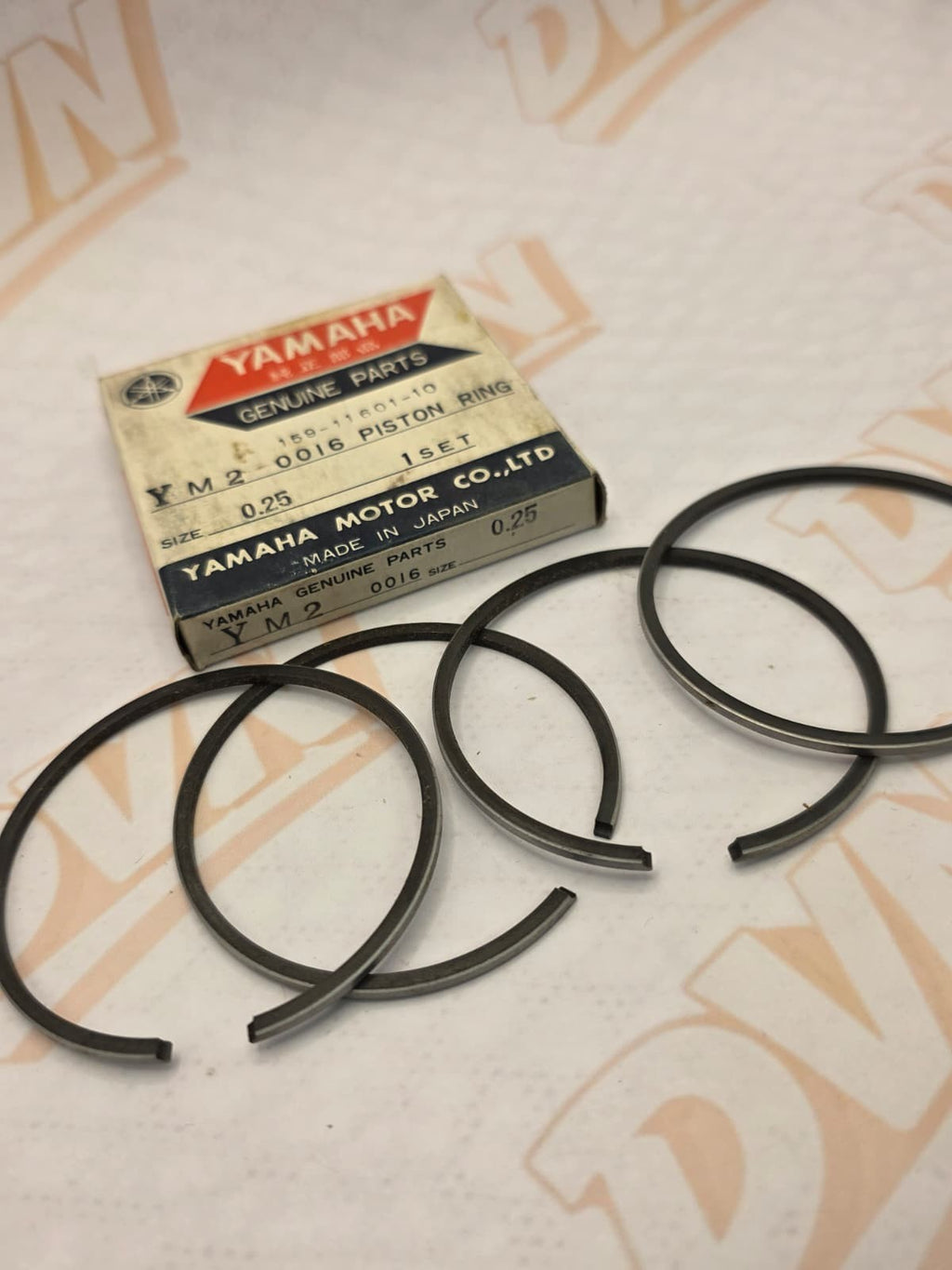Yamaha YMC2 Big Bear 305 piston ring set YM2 0016 Size 0.25 159-11601-10
