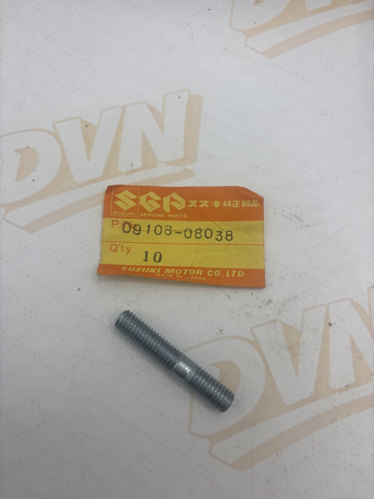 NOS Genuine Suzuki Stud Bolt 09108-08038