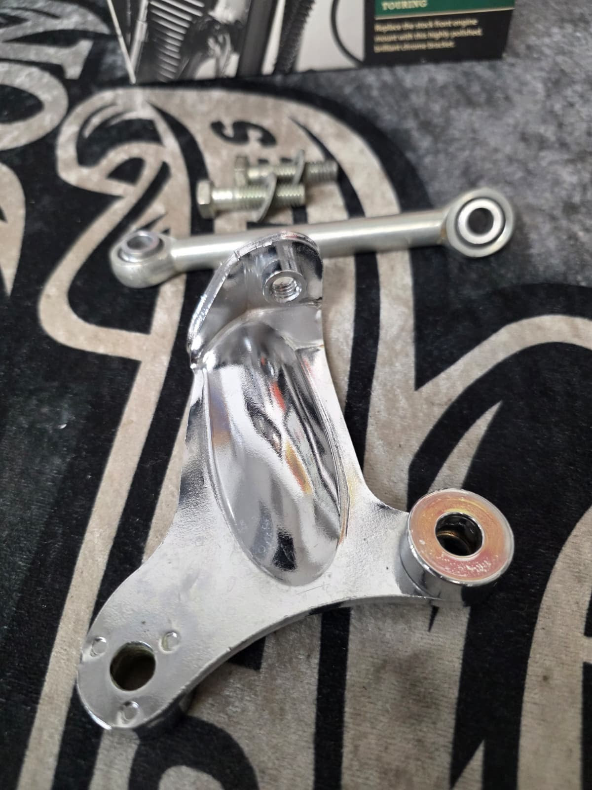Billet Chrome Engine Motor Stabilizer Bracket Mount 08-16 Touring 16205-10 26063