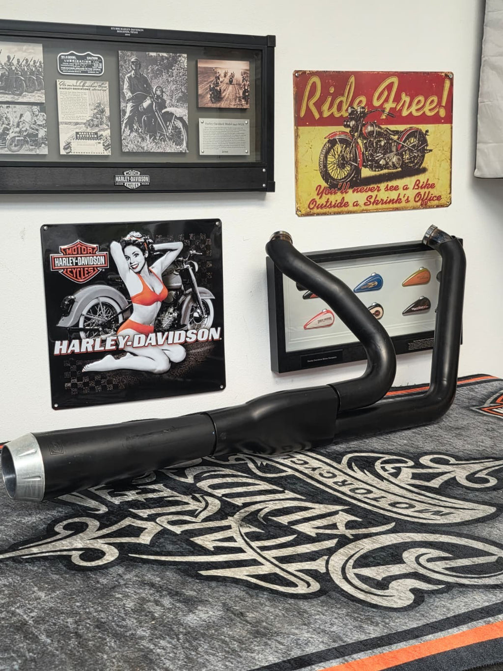 BASSANI EXAUST SYSTEM FOR HARLEY DAVISON ROKER 08-11