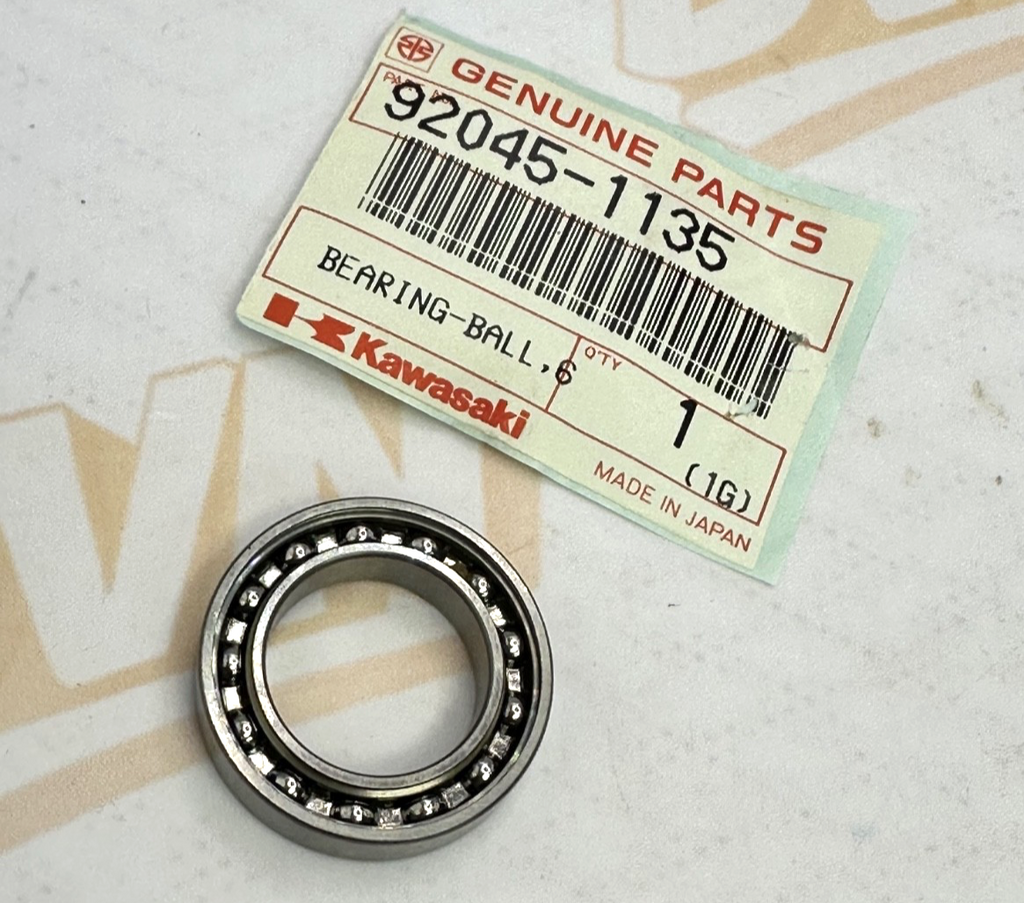 *NOS* Kawasaki OEM 6804LU/2 Rear Wheel Hub Ball Bearing 92045-1135