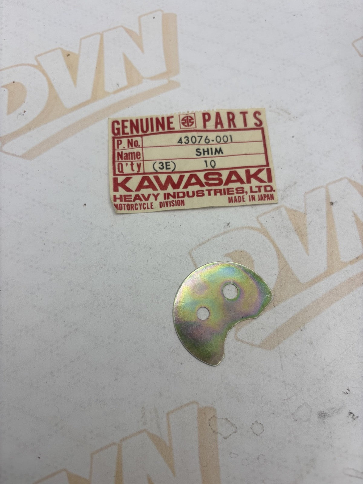 Kawasaki NOS NEW 43076-001 Shim Z1 S2 S3 KH Mach II KH400