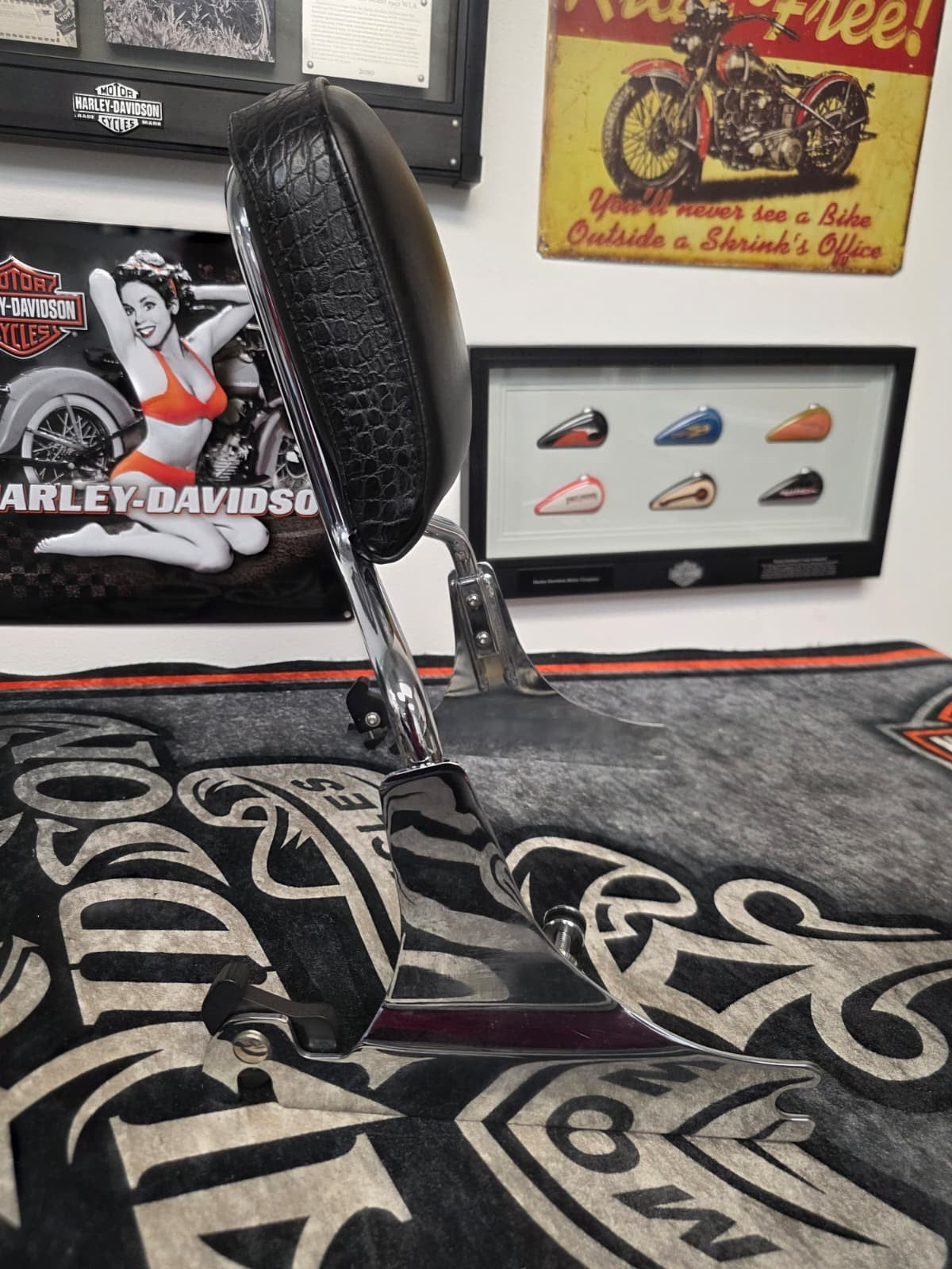 09 CVO SPRINGER , BREAKOUT 2013-2017 Sissy Bar/Back Rest HARLEY DAVISON OEM